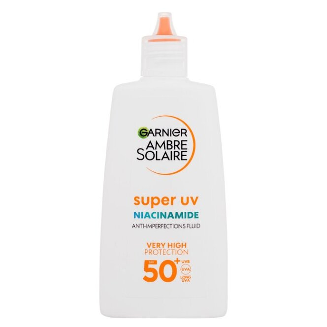 GARNIER Ambre Solaire Super UV Niacinamide SPF50 Opaľovací fluid 40 ml