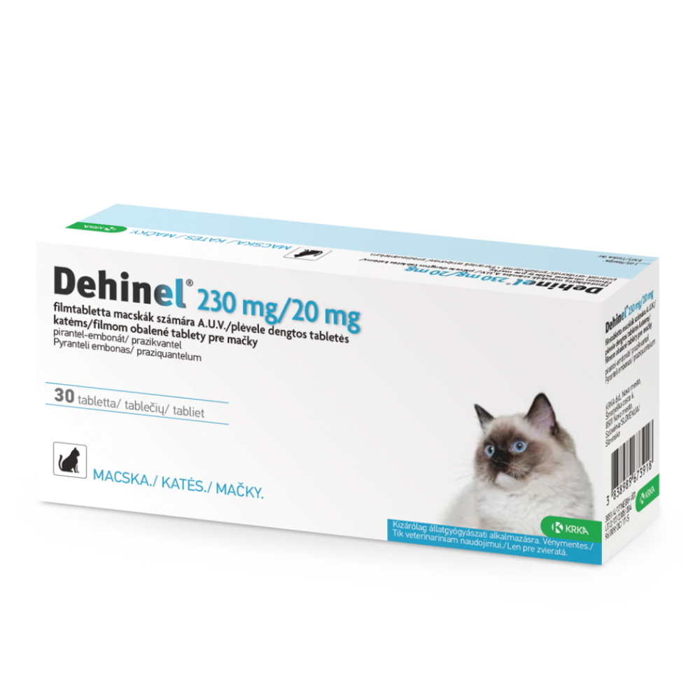 DEHINEL 230 mg20 mg pre mačky flm 30 tabliet