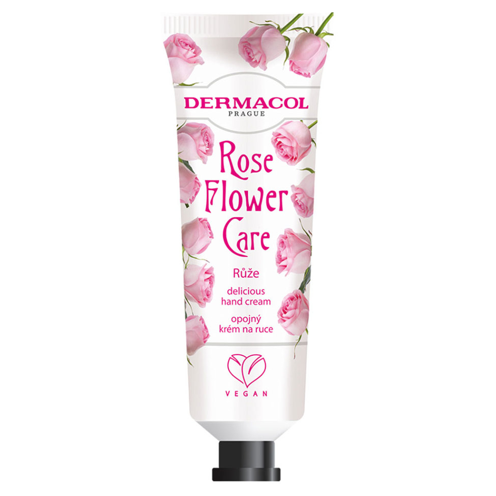 DERMACOL Flower Care Opojný krém na ruky Ruža 30 ml