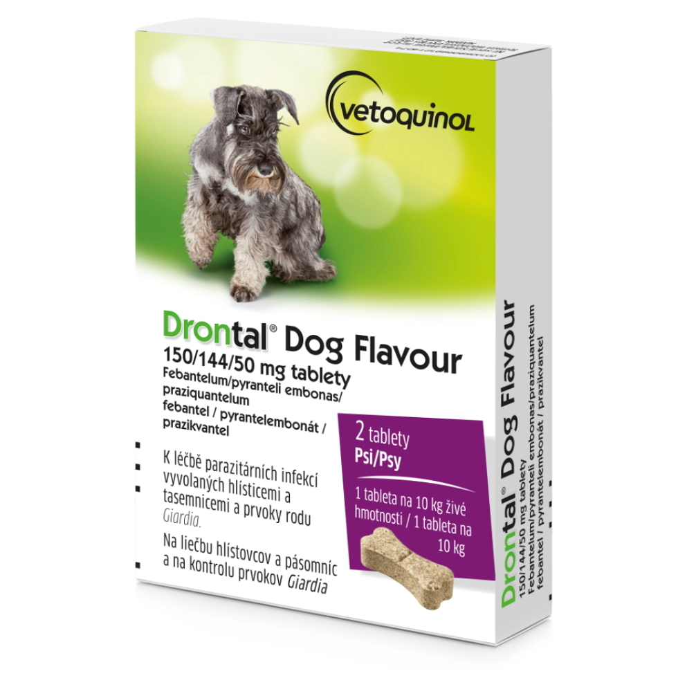 DRONTAL Dog Flavour 15014450 mg 2 tablety