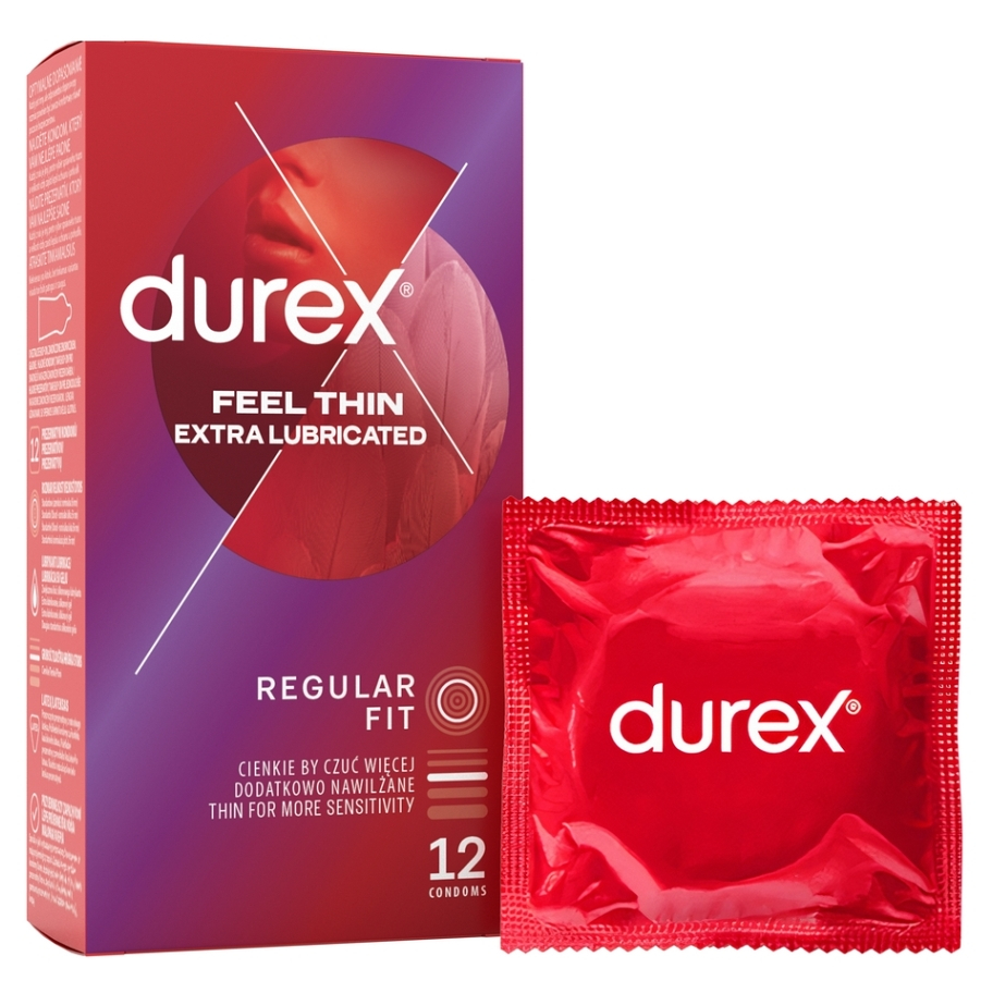 DUREX Feel thin extra lubricated 12 kusov