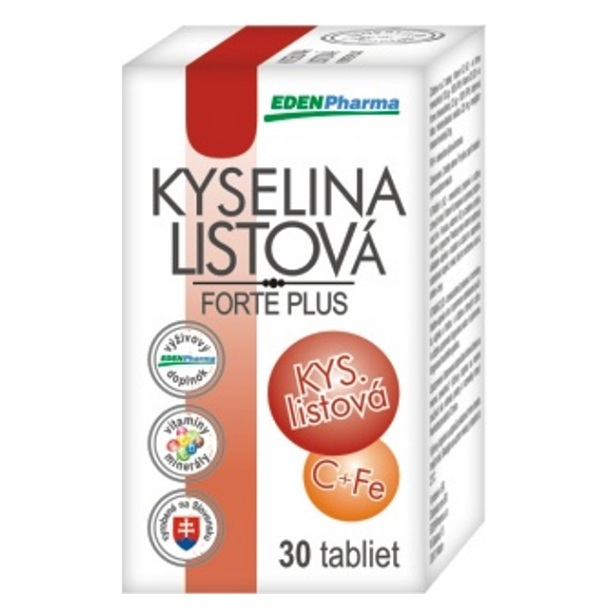 EDENPHARMA Kyselina listová forte plus tablety 30 ks