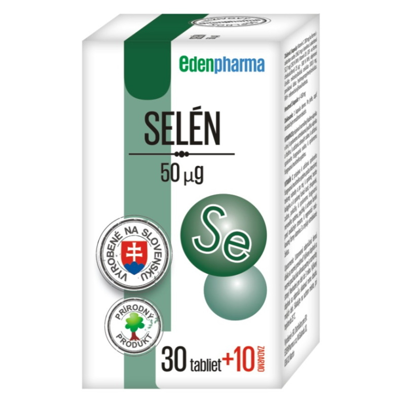 EDENPHARMA Selén 50 μg tablety 3010 ZADARMO