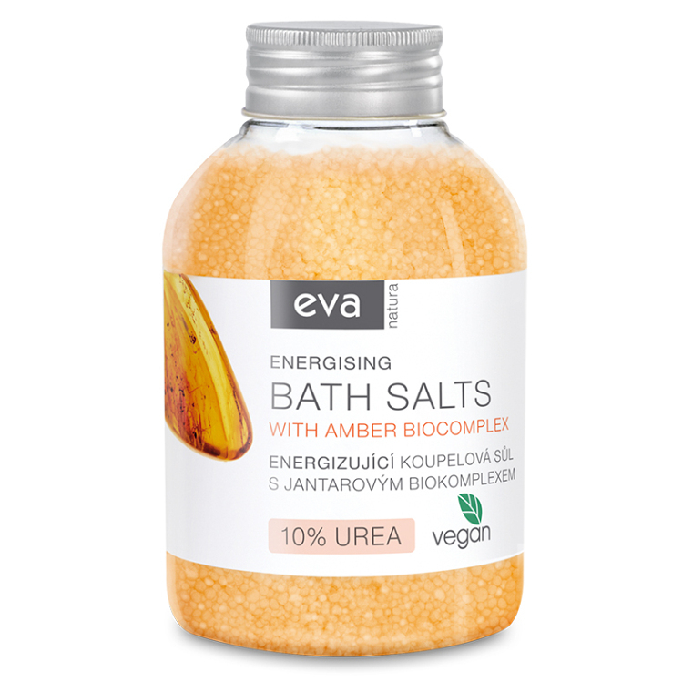 EVA NATURA Energizujúca kúpeľová soľ s jantárovým biokomplexom 600 g