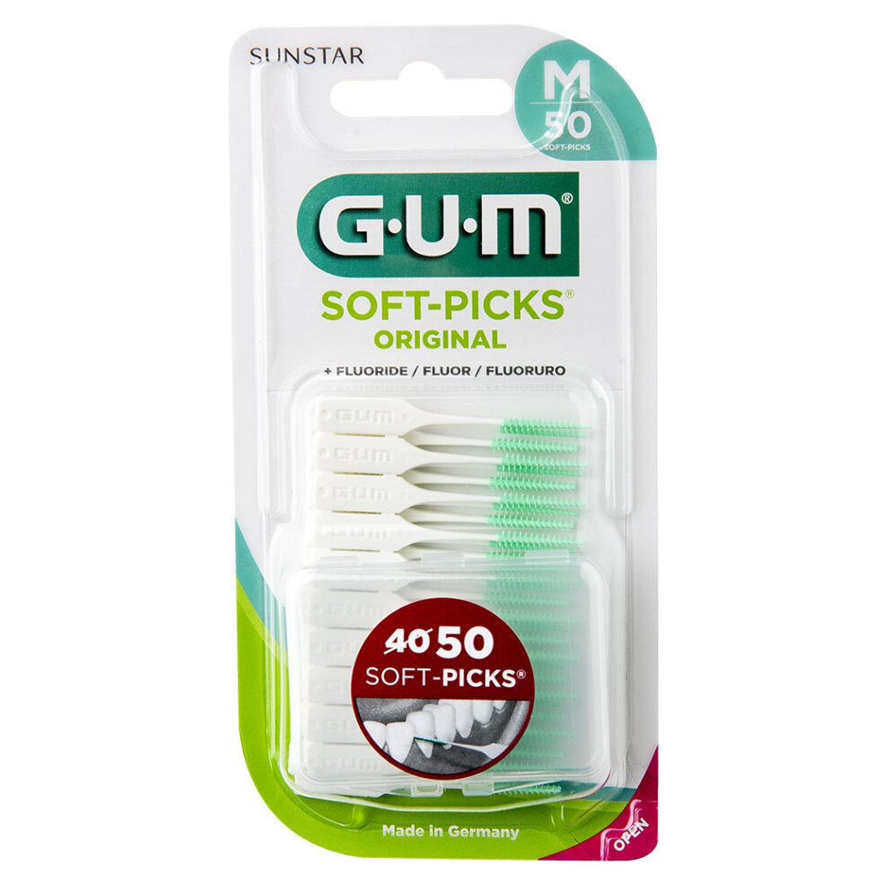 G.U.M GUM MK Softpick gumová Medzizubná kefka k s fluoridy medium 50ks