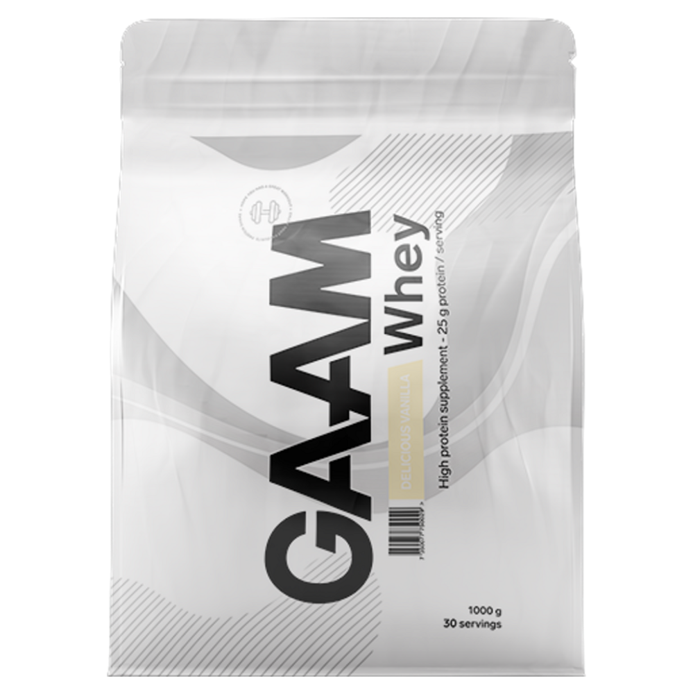 GAAM 100 percent Whey premium delicious vanilla proteín 1 kg