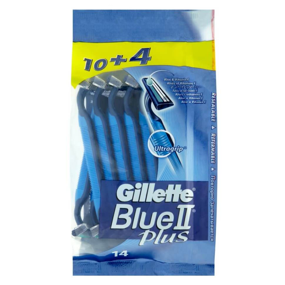 GILLETTE Blue II Plus holítko 10  4 ks