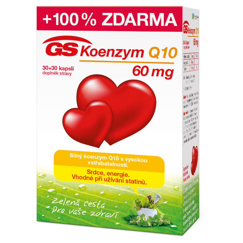 GS Koenzým Q10 60 mg 30  30 kapsúl ZADARMO