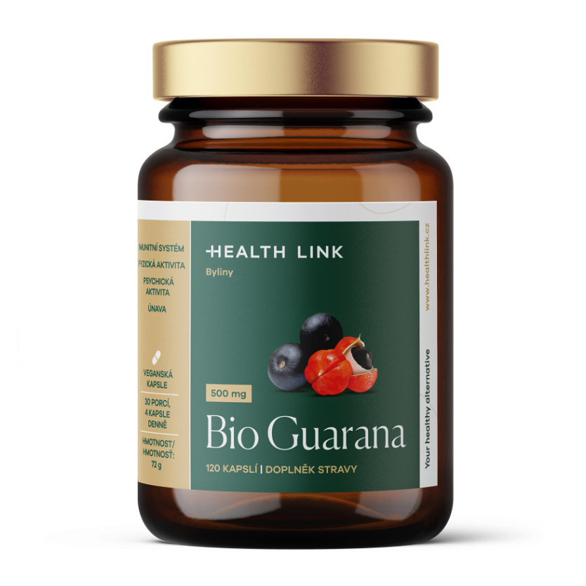 HEALTH LINK Guarana 500 mg BIO 120 kapsúl