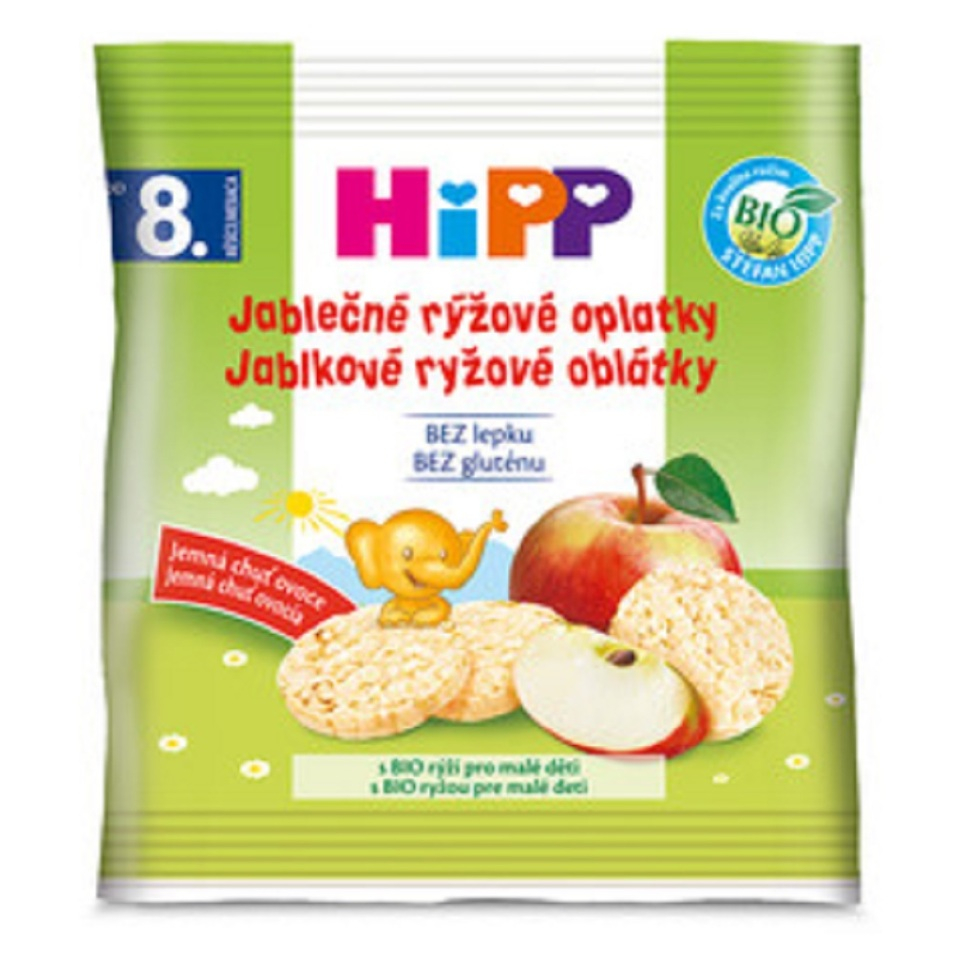 HIPP Jablčné ryžové oblátky bio 7m 30 g