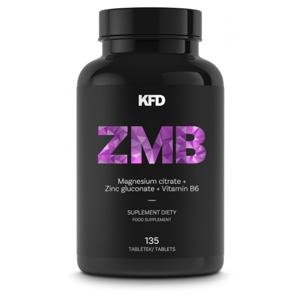 KFD ZMB Magnesium citrát  zinok glukonát  vitamín B6 135 tabliet