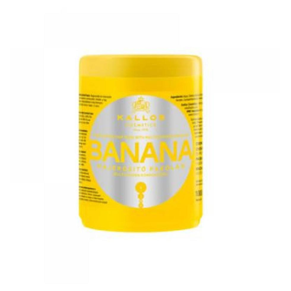 Kallos Banánová posilňujúci maska ​​obsahujúci komplex vitamínov (Banana hair mask with multi-vitamín komplex) 1000 ml