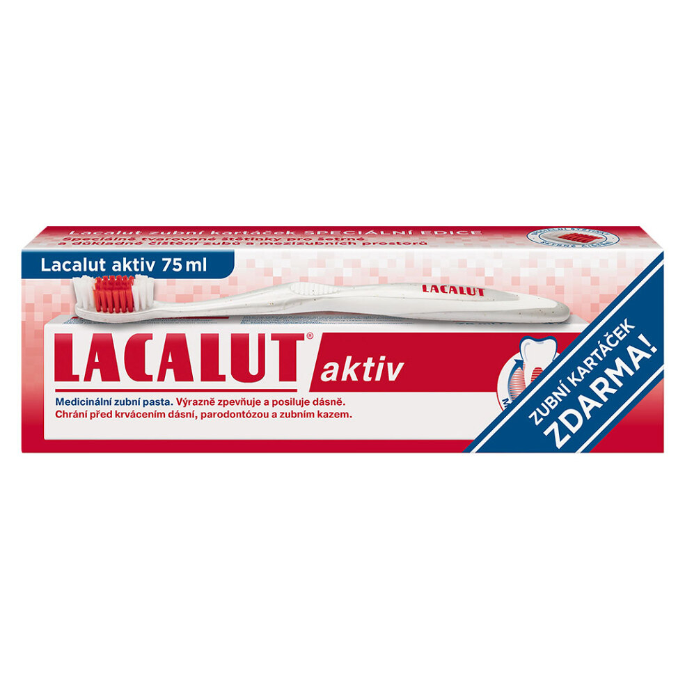LACALUT Aktív Zubná pasta Špeciálna edícia  kefka 75 ml