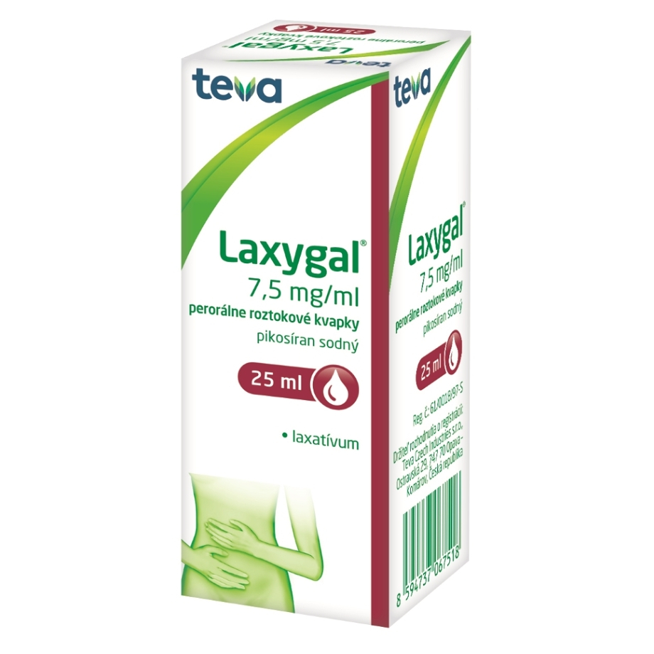 LAXYGAL 7,5 mg1 ml perorálne roztokové kvapky 25 ml