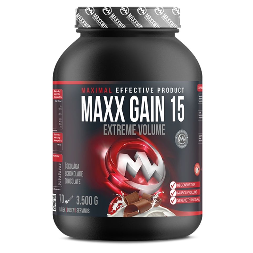 MAXXWIN Maxx gain 15 sacharidový nápoj príchuť tmavá čokoláda 3500 g