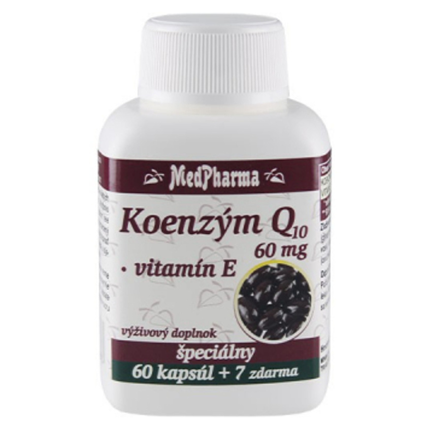 MEDPHARMA Koenzým Q10 60 mg  vitamín E 67 kapsúl