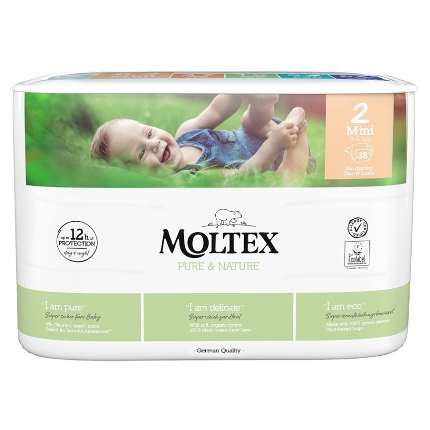 MOLTEX Pure  Nature Mini 3-6 kg  38 ks