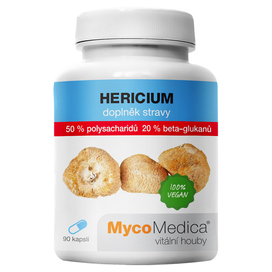 MYCOMEDICA Hericium 50 percent vegán 90 kapsúl