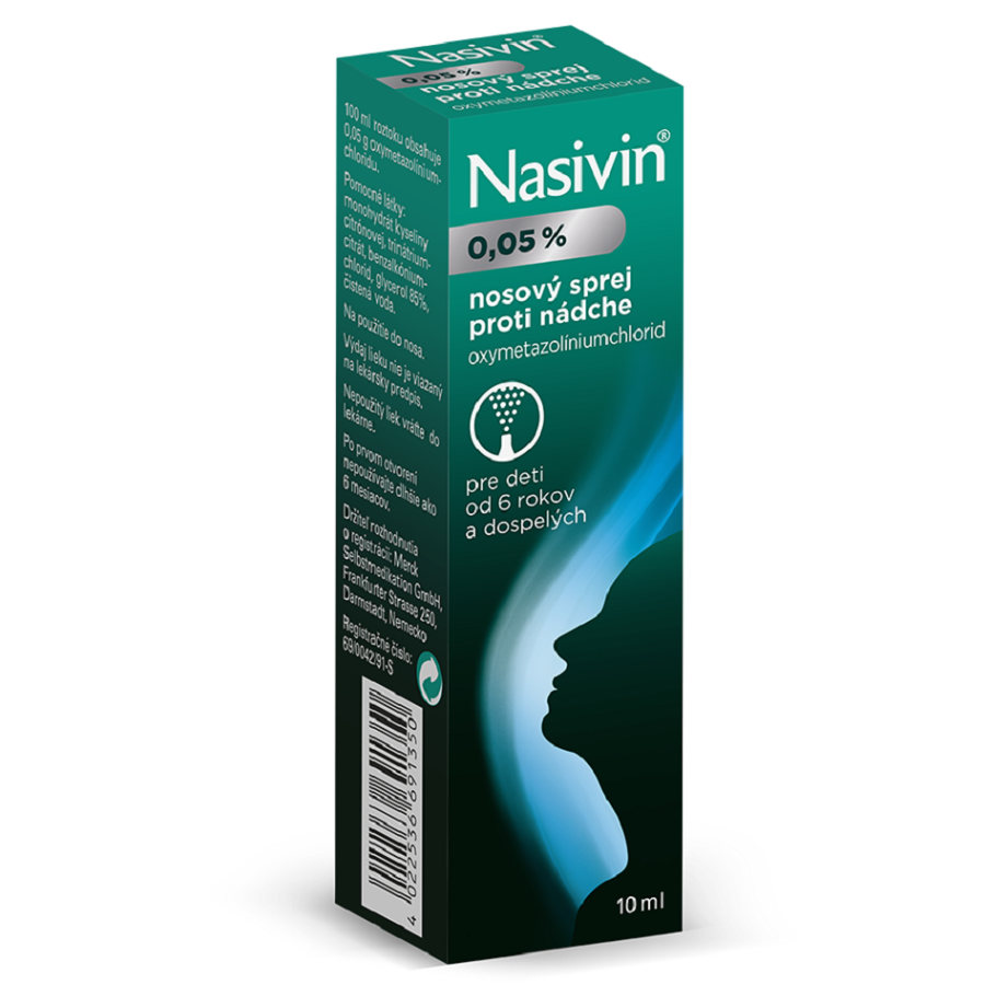 NASIVIN 0,05 percent int.nas.1 x 10 ml