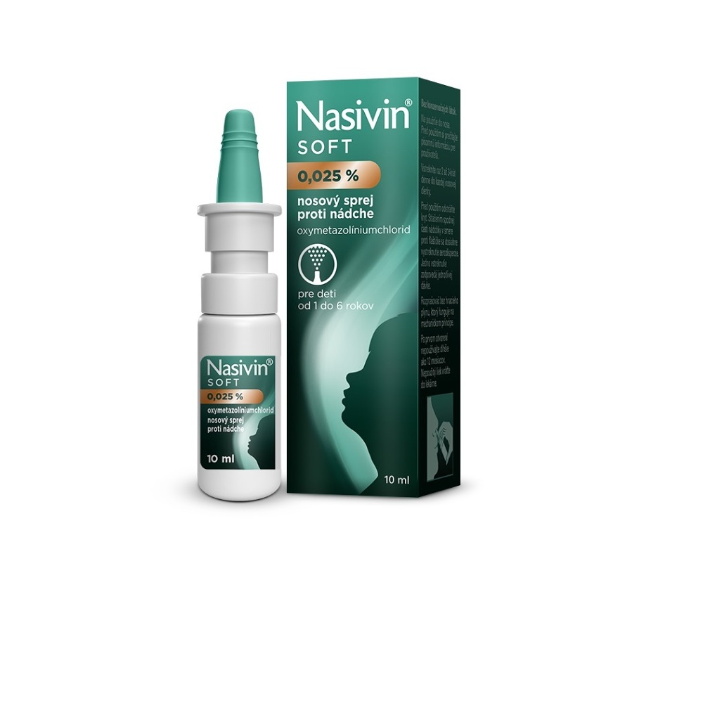 NASIVIN SOFT 0,025  percent nosový sprej 10 ml