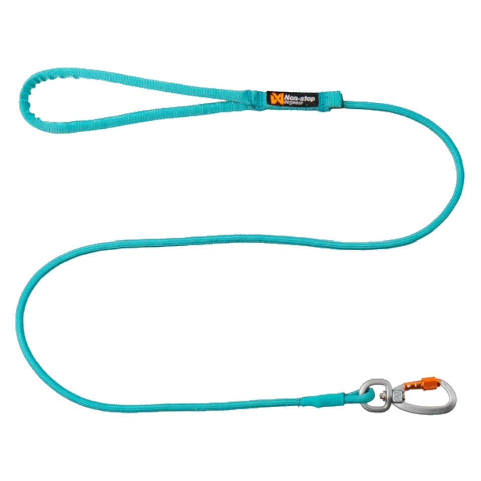 NON-STOP Dogwear Trekking rope leash teal vodítko pre psov 2 m, Hrúbka vodítka (mm): 6