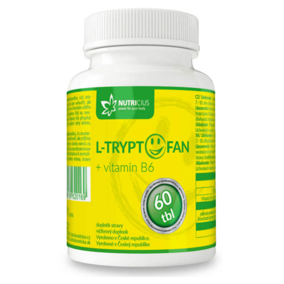 NUTRICIUS L-Tryptofan  vitamín B6 60 tabliet