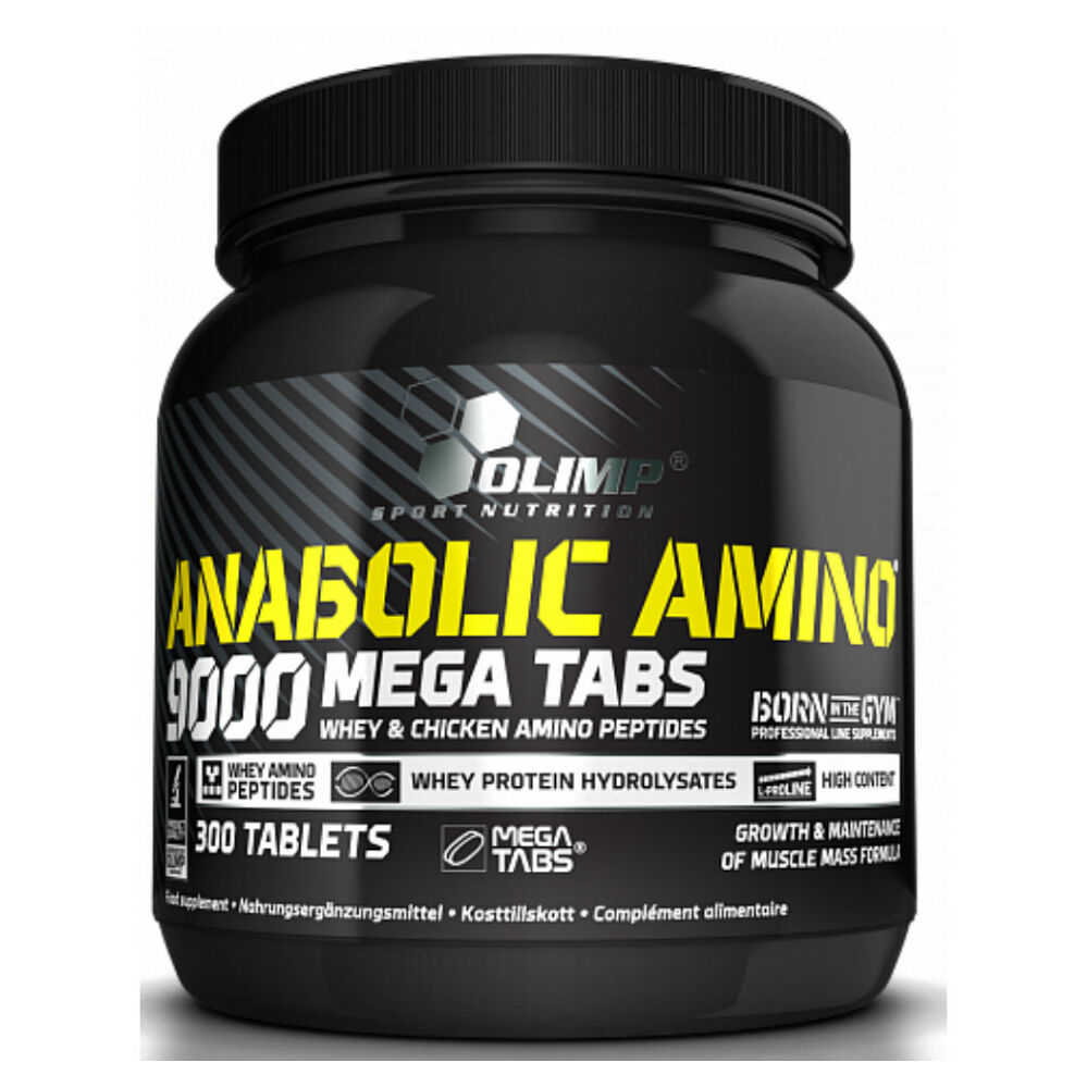 Anabolic Amino 9000, komplexné aminokyseliny, 300 kapslí, Olimp
