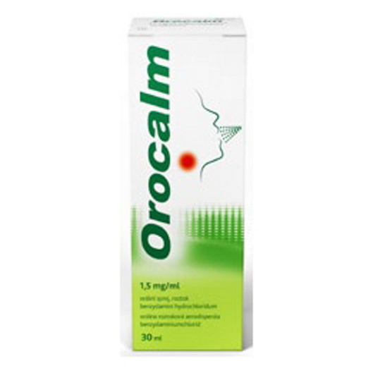OROCALM 1,5 mgml orálna roztoková aerodisperzia 30 ml