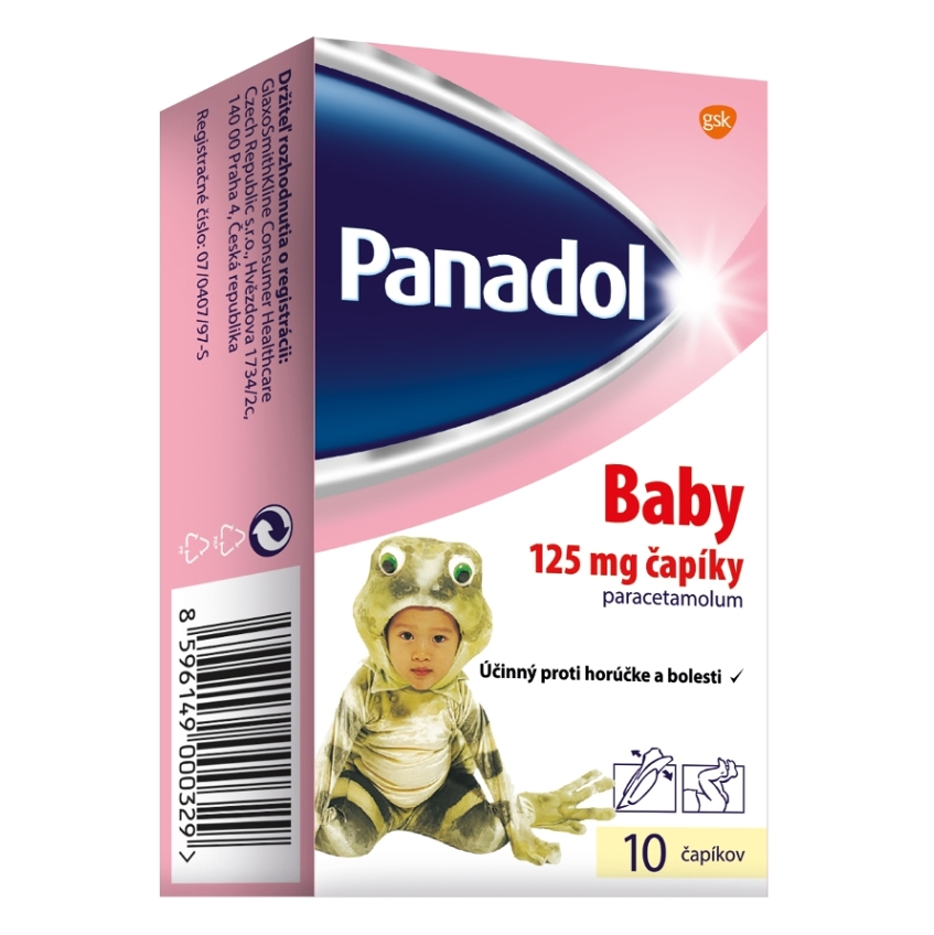 PANADOL Baby sup 125 mg 10 čapíkov