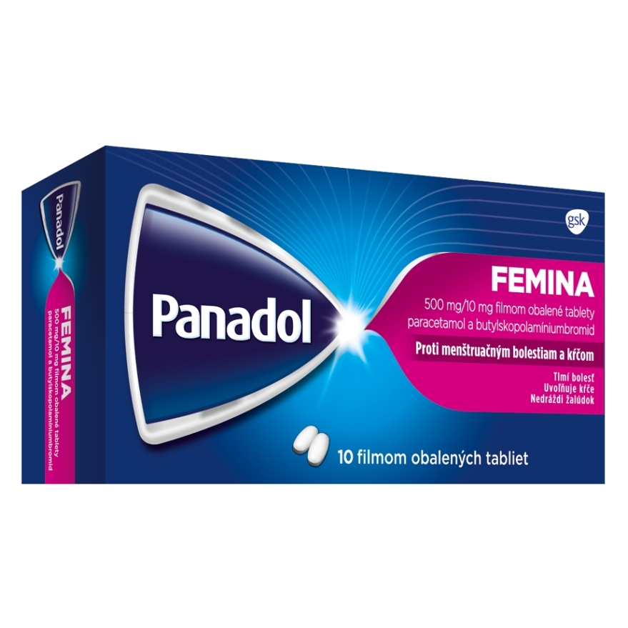 PANADOL Femina flm 500 mg10 mg 10 tabliet