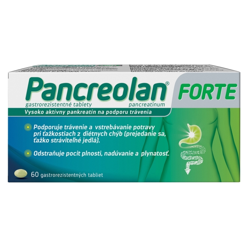 PANCREOLAN FORTE 220 mg 60 tabliet