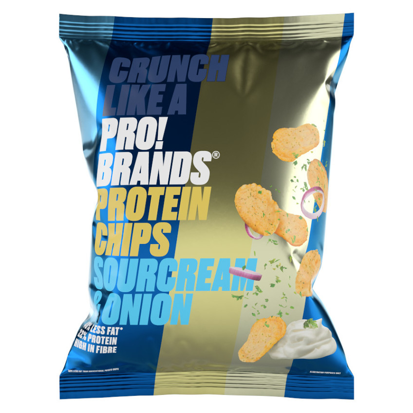 PROBRANDS ProteinPro Chips príchuť smotanacibuľa 50 g