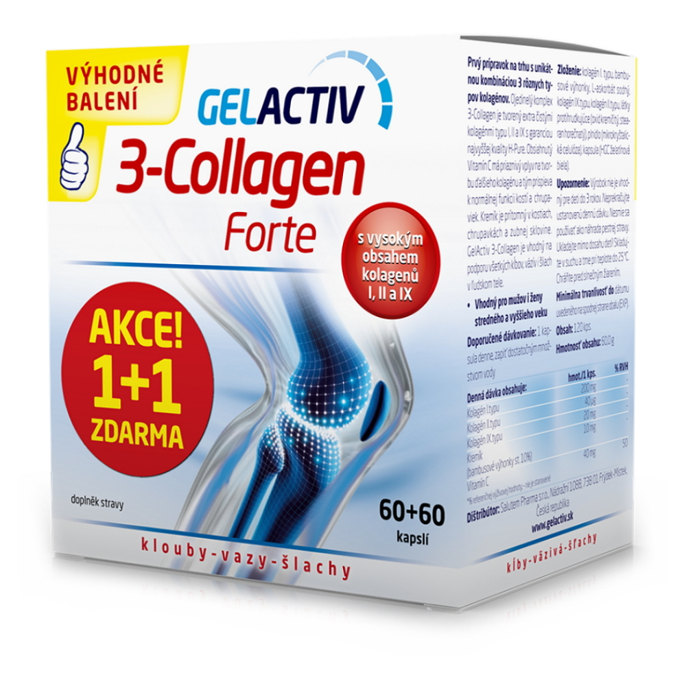 SALUTEM GelActiv 3-Collagen Forte 6060 kapsúl ZADARMO