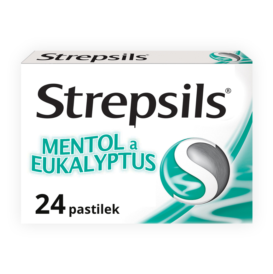STREPSILS Mentol a Eukalyptus 24 pastiliek