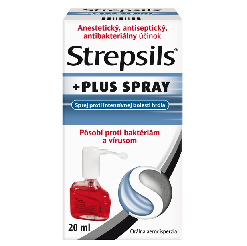 STREPSILS Plus spray orálna aerodisperzia 20 ml