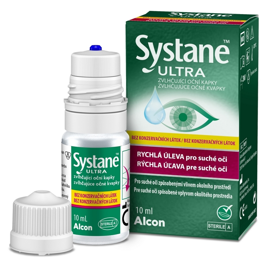 SYSTANE Ultra zvlhčujúce očné kvapky bez konzervačných látok 10 ml