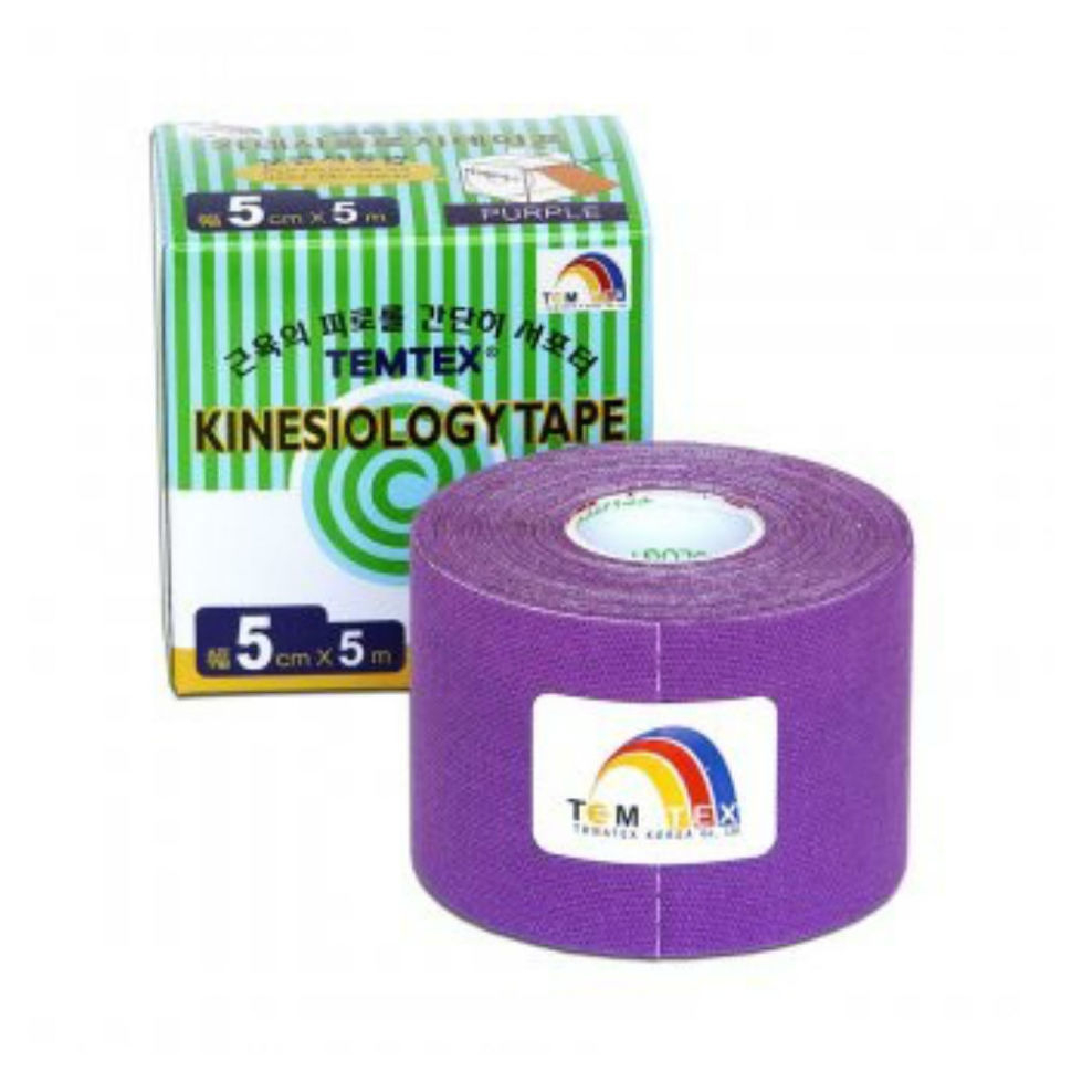TEMTEX Tejpovacia páska kinesiotape fialová 5cm x 5m