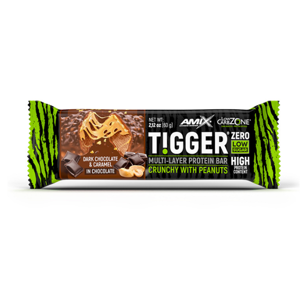 AMIX Tigger zero protein bar horká čokoláda a karamel 60 g