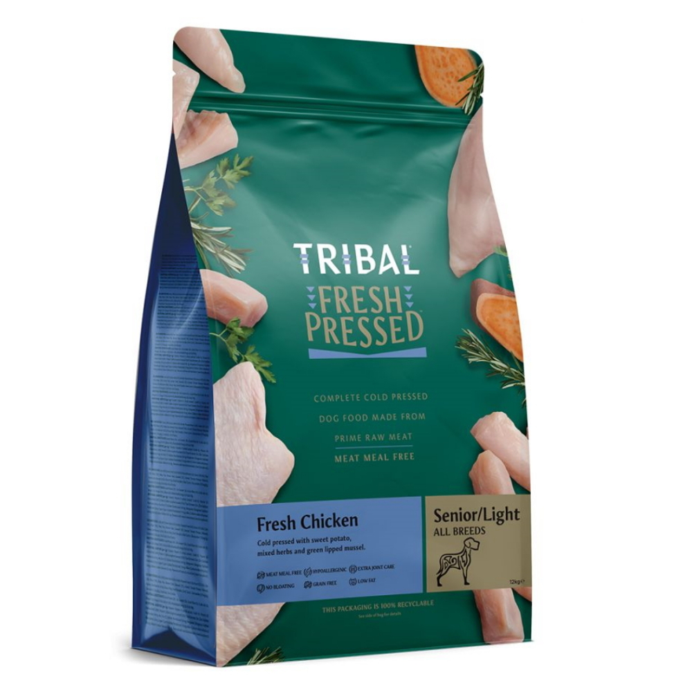 TRIBAL Fresh Pressed Chicken SeniorLight granule pre psích seniorov 1 ks, Hmotnosť balenia (g): 12 kg