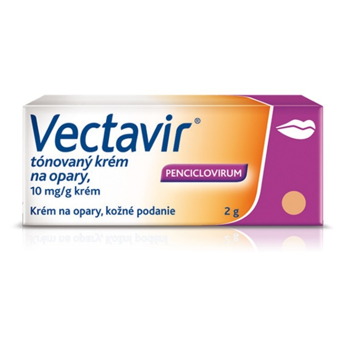 VECTAVIR Tónovaný krém na opary 2 g
