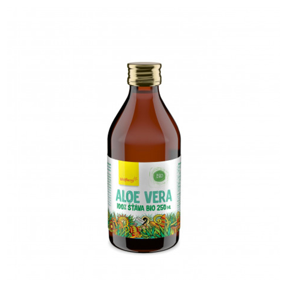 WOLFBERRY Aloe vera šťava 100 percent 250 ml BIO