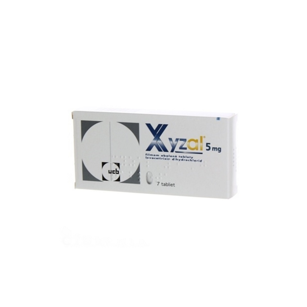 XYZAL 5 mg filmom obalené tablety 7 ks