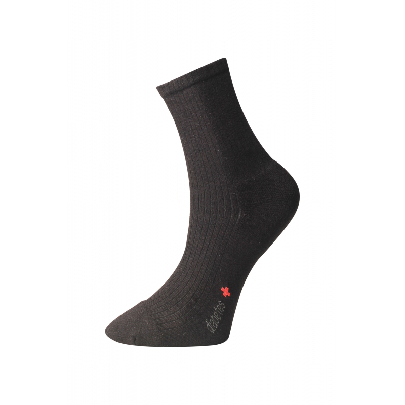 Ponožky s jemným zovretím lemu - s mikroplyšom v päte a špičke - tmavo šedá - Ovecha Veľkosť: 25-26
