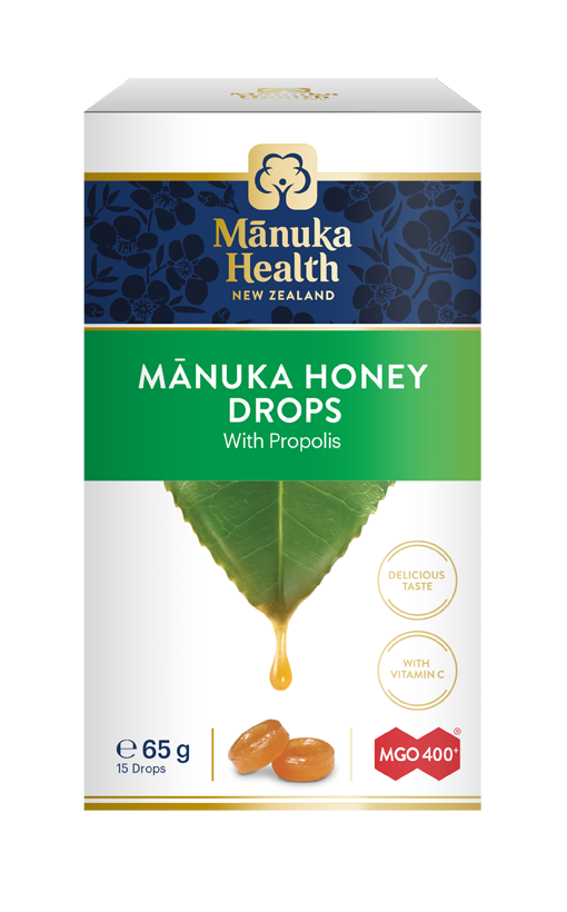 Manuka Health Cukríky s Manuka medom MGO™ 400 propolis, 65g